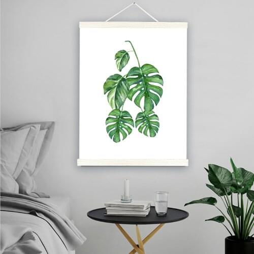 Poster Canvas Painting Frame Magnetic Wooden Hanger Wood Photo Frame Painting Canvas Poster Frame Canvas Craft Frame Art Hanger