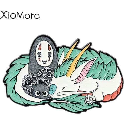 No Face Man Enamel Pin Faceless Man Lapel Pin Luminous Ghost Brooches Fashion Creative Personality Alloy Metal Jewelry Gifts