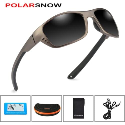 Polarized Mens Sports Sunglasses Fishing Driving Shades For Men Women TR90 Unbreakable Frame Unisex Oculos Customizable logo