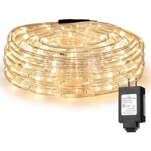 LED Rope Lights 8 Modes Dimmable String Lights 220v-110V Waterproof For Outdoor Garden Patio Wedding Party Christmas Holiday