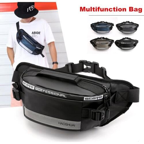 Waterproof Light-weight Motorcycle Bag Men Multifunction Waist Bag Motorcycle Riding Cycling Fashing Hiking Outdoor Shoulder Bag