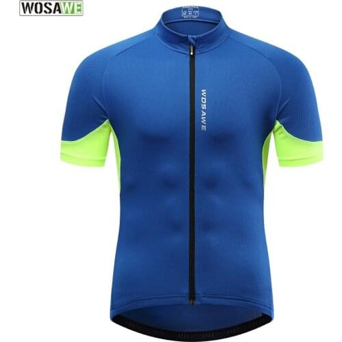 WOSAWE Cycling Jersey Summer Short Sleeve Quick Dry MTB Bike Cycling Clothing Ropa Maillot Ciclismo Racing Bicycle Jersey
