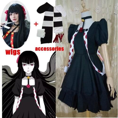 Anime Tokyo Ghoul RE Cosplay JUZO SUZUYA / REI Cos Halloween Party Cos Uniform Dress full set with socks and accessory for women