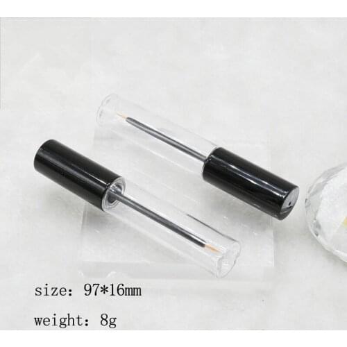 DIY Eyelash Growth Liquid Refillable Tube, Black Empty Eyeliner Liquid Packaging Tube, Plastic Cosmetic Container F081
