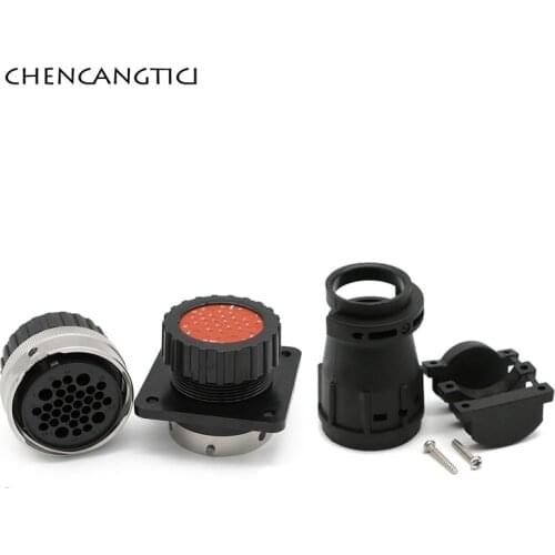 1 Set 32 Pin Aviation Connector Electric Plug Waterproof Circular Socket With Shell Tail 192900-0055 192900-0072 192900-0344