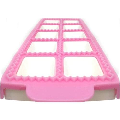 10-Hole Plastic Ravioli/Pierogi/Dumpling Maker Wrapper Empanada Press Mold Dough Cutter Pie Ravioli Dumpling Mould