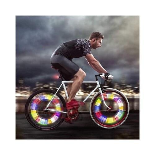12 Pcs Bicycle Wheel Stickers Bike Wheel Rim Spoke Clip Light Tube Safety Warning Light Strip Cycling Reflective Reflector Stick