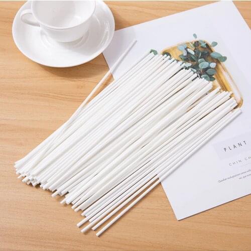 50pcs/lot 22cmx3mm Black and White Fiber Rattan Sticks Replacement Refill Reed Diffuser Sticks for Home Decoration