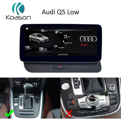 Android 10.0 Qualcomm 10.25 inch Screen Upgrade Car GPS Navigation for Q5 Low level Vehicle Multimedia Player carplay
