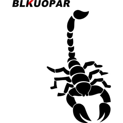 BLKUOPAR for Scorpio Tatuaje Car Stickers Sunscreen Personality Decals JDM Accessories Laptop Waterproof Vinyl Material Decor
