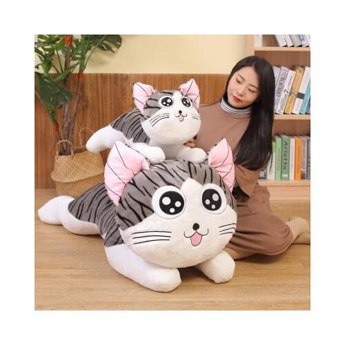 Big Cat Plush Doll Toy Chi Chis Cat Stuffed Animals Giant Doll Cheese Cat Soft Pillow Cushion Toys For Kids Baby Birthday Gifts