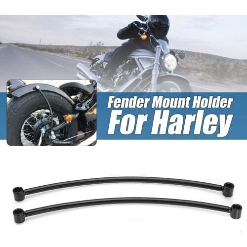 For Rear Fender Motorcycle Black Rail Support Bracket Mount Holder Bobber Motorcycle Rear Mud Guard