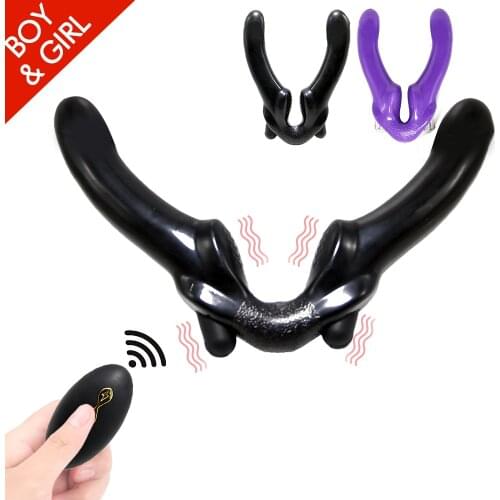 Strapon Dildo Vibrators for Women Double motor massage anal Clitoris vaginal G spot Gay Adult Erotic Intimate Sex Toy for Couple