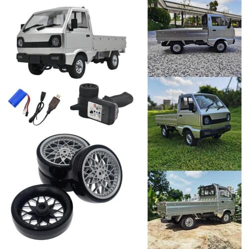 Toy Grade WPL D12 RC Truck 1/10 LED Light w/ Wheels Tyres Boys Kids Gifts