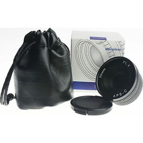 New 25mm C mount CCTV Lens APS-C sensor FOR Sony E NEX-7 5T 6 A5100 A6000 A5000 need adapter ring