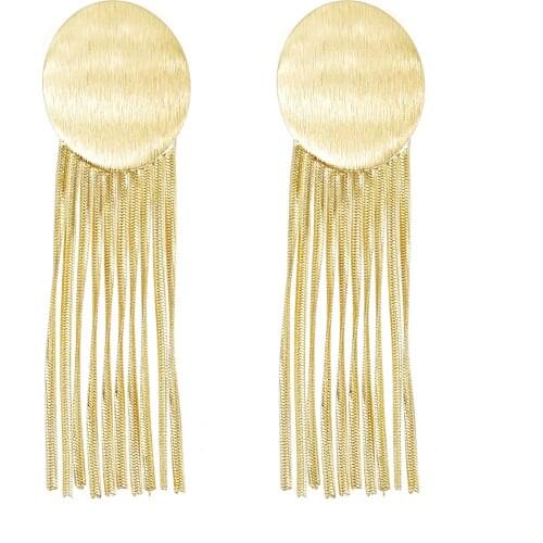 New Trendy Geometric Drop Earrings for Women Bohemian Long Line Tassel Hanging Earring pendientes Party Jewelry New Year Gift