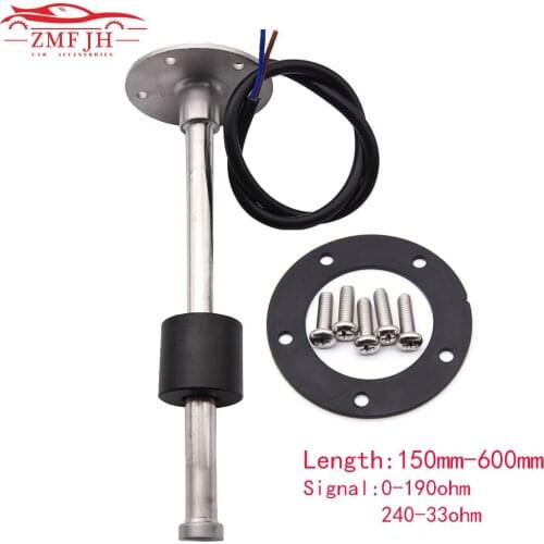 Marine Boat Car Fuel Sender Unit Water Level Sensors Fit For 0-190ohm 240-33ohm Fuel Level Sensor 150mm 200mm 250mm 300mm 350mm