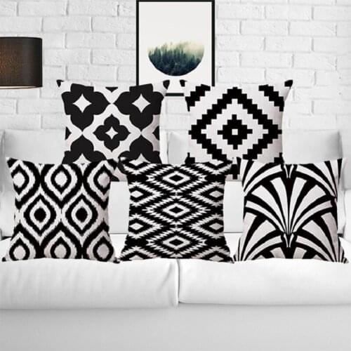 Nordic Simplicity Cushion Cover Throw Pillow Cover Geometric Decorative Pillow Cases Square Linen Pillow Covers For Sofa Pillow
