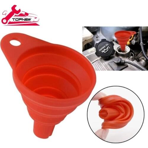 Silicone Collapsible Funnel Kitchen Funnels for Filling Water Bottle Oil Liquid Power Transfer Foldable Cooking Gadgets