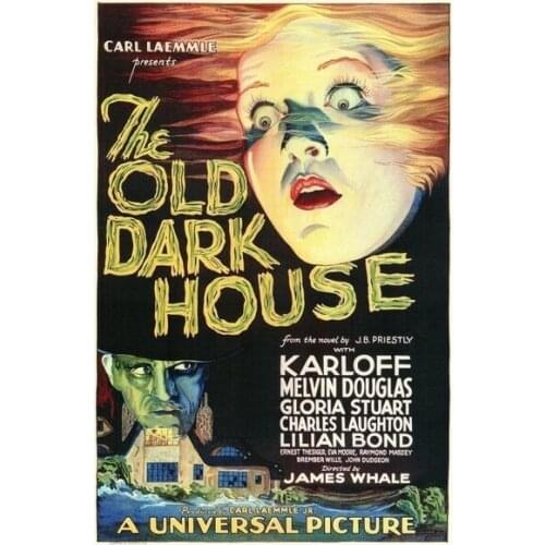The Old Dark House 1932 FILM MOVIE METAL TIN SIGN POSTER WALL PLAQUE Retro Metal Art Poster