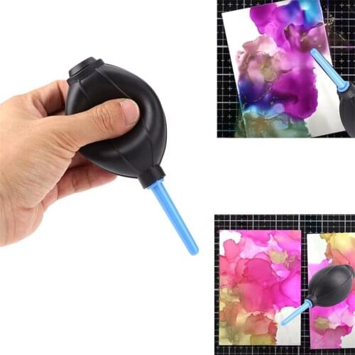 Black Alcohol Ink Air Blower Inner ball diameter 5.5cm for Manipulating Alcohol Ink Movement control the flow DIY Handmake Craft