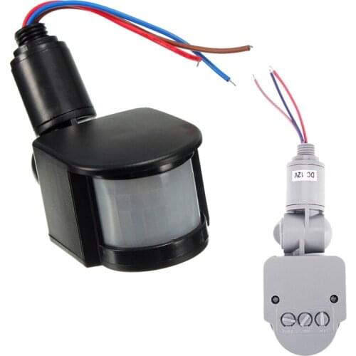 WSFS Hot Outdoor 12V DC Automatic Infrared PIR Motion Sensor Switch for LED Light