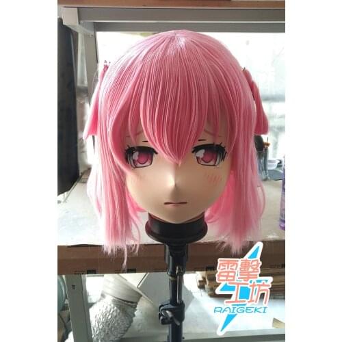 X-KM225)Quality Handmade Female/Girl Resin Japanese Cartoon Character Animego Cosplay Kigurumi Mask Crossdresser