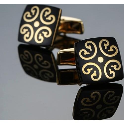 XKZM shirt cufflinks for mens Brand cuff buttons Gold-color cuff links gemelos High Quality wedding abotoaduras Free Shipping