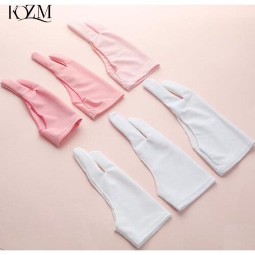 1PCS Two-finger Drawing Gloves Suitable For Both Right And Left Hand Anti-fouling Gloves For Any Graphics Drawing Tablet