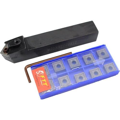SNMG120408-MM HP1025 10PCS+1PCS MSDNN2020K12 carbide insert for CNC Lathe Turnning cutter holder turning tools holder