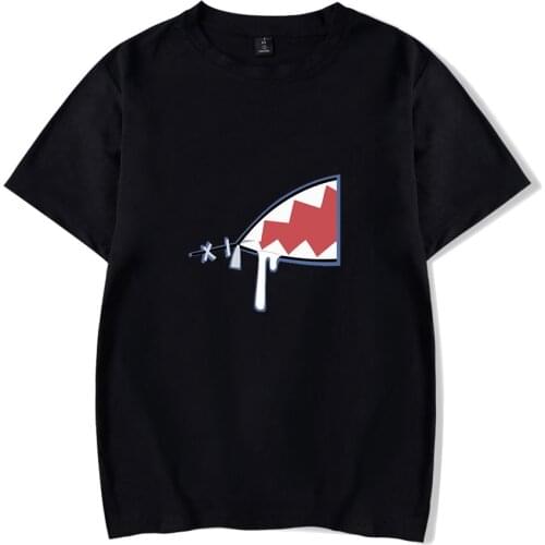 2021 Hololive English VTuber Gawr Gura Merch T shirt Graphic Print Harajuku Men Women Casual t shirt Streetwear Oversized Tops