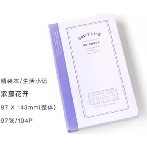 2021 color page hardcover diary hand book simple ins style cute girl Japanese net red hand book