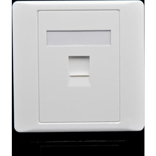 5Pcs 86 Type Single Port RJ11 Cat3 Telephone Panel Outlet Wall Plate Socket Keystone Faceplate