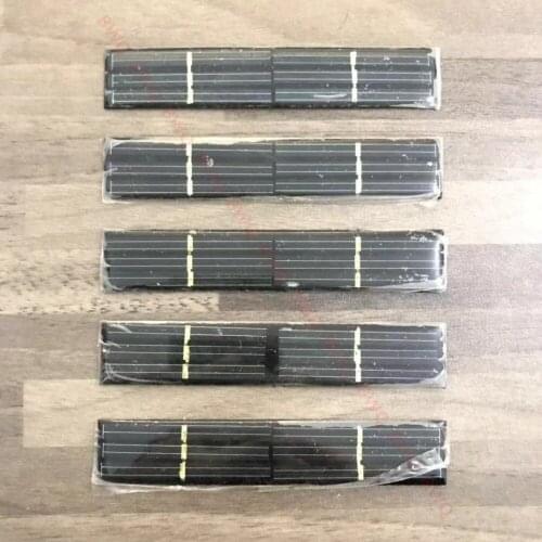 5pcs Epoxy Solar Panel 3V 50mA 0.15W solar cell panels Polycrystalline solar cells For DIY charger 107*20*2.8mm