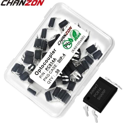 50PCS/LOT PC814A PC814 DIP4 DIP EL814A LTV814A FOD814 Opto-isolator New and Original IC In Stock Chanzon Free Shipping
