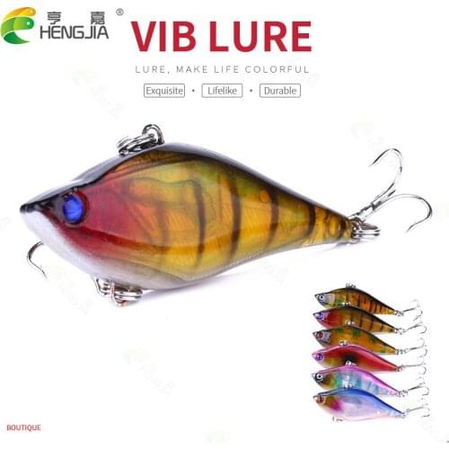 6pcs 6cm 13.1g 8#hooks swimbaits game VIB fishing lures bass wobble pike peche fishing baits isca de pesca fishing tackles
