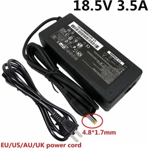 18.5V 3.5A Power Supply Unit DC4.8*1.7mm Notebook Laptop AC Adapter Charger Adaptor EU US UK AU Plug For HP Compaq Business
