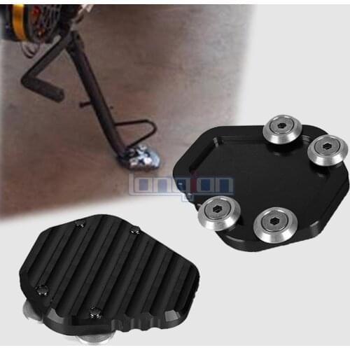 Side Stand Enlarger LOGO CNC FOR BENELLI leoncino 250/500 BJ250 BJ300 BJ302 BN250 BN300 BN302 Foot Kickstand Extension Pad Plate