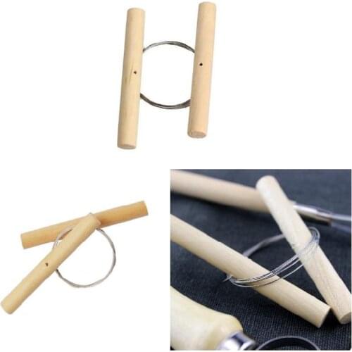 Wooden Cutting Wire for Clay Pottery Sculpture Modeling Making Toot xqmg Pottery Ceramics Tools Arts Crafts Sewing Home Garden