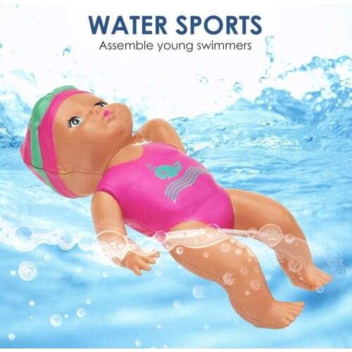 Baby Swimming Doll Waterproof Education Smart Electric Dolls Joint Movable Swim Dolls Infant Toys for Girls