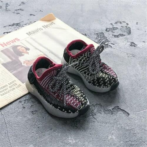 New 2021 Spring Baby Shoes Boy Girl Breathable Knitting Mesh Toddler Shoes Fashion Infant Sneakers Soft Comfortable Child Shoes