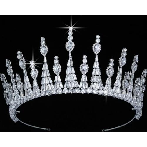 Tiaras and Crown HADIYANA Trendy Vintage Women Wedding Bridal Hair Accessories Fashion Party Hair Jewelry BC5607 Corona Princesa