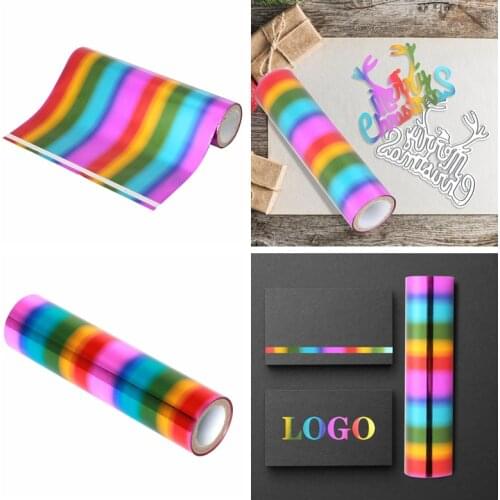 5M Colored Hot Stamping Foil Paper Glimmer Foil Holographic Heat 1 Roll Foil Transfer Sheets DIY Crafts