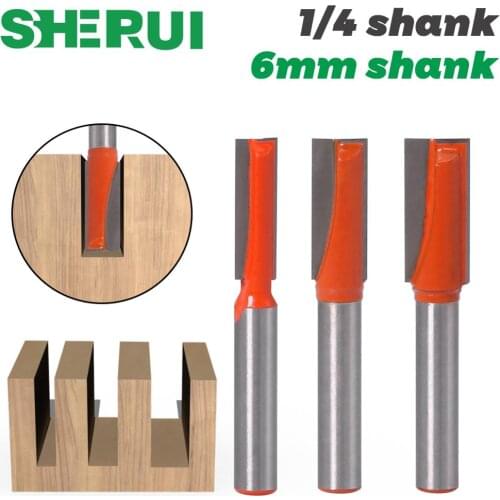1pc 6mm 1/4″ shank Cleaning bottom Engraving Bit solid carbide router bit Woodworking Tools CNC milling cutter endmill for wood