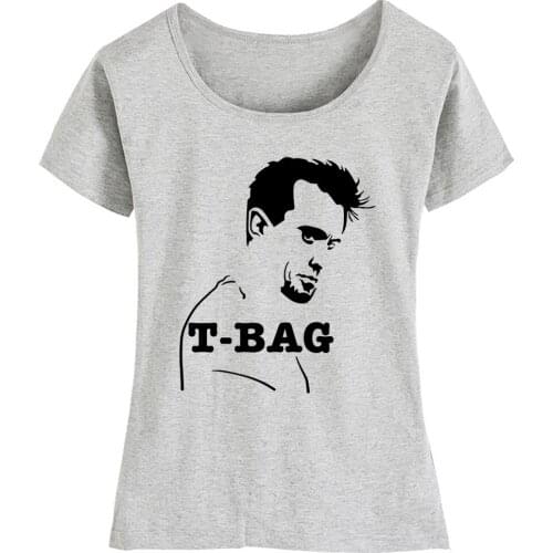 Prison Break T-Bag Prison Break T-Bag Cotton Girl Woman Short Sleeve T Shirt Couple Clothes Summer ZIIART