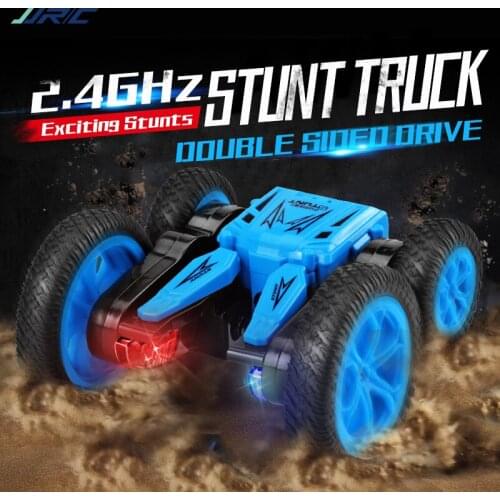 JJRC Q71 RC Cars 4WD RC Stunt Car 2.4G RC Race Car Double Sided Drive 360 Degree Flips Rolling Rotating with Cool Lights