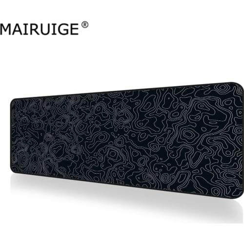 Black Abstract Texture Large Gaming Mouse Pad Computer Table MousePad Locking Edge Rubber Gamer Big Desk Mat 80x30cm/90x40cm