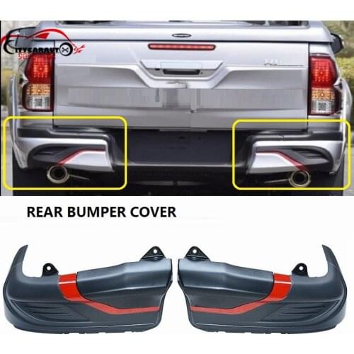 CITYCARAUTO FOR HILUX REVO BODY KITS 4X4 AUTO ACCESSORIES REAR BUMPER COVER FIT FOR HILUX REVO PICKUP CAR 2015-2017