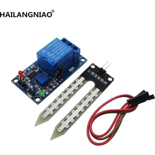 5PCS 12V soil moisture sensor controller module Lower humidity start automatic watering