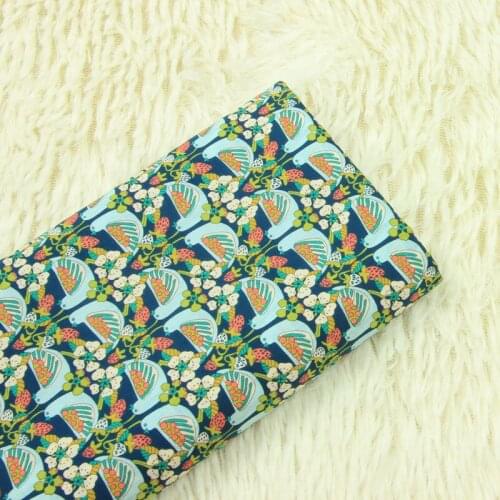 Cartoon cotton cloth bird print DIY clothing dress doll fabric,telas patchwork,140CM*100CM/PCS
